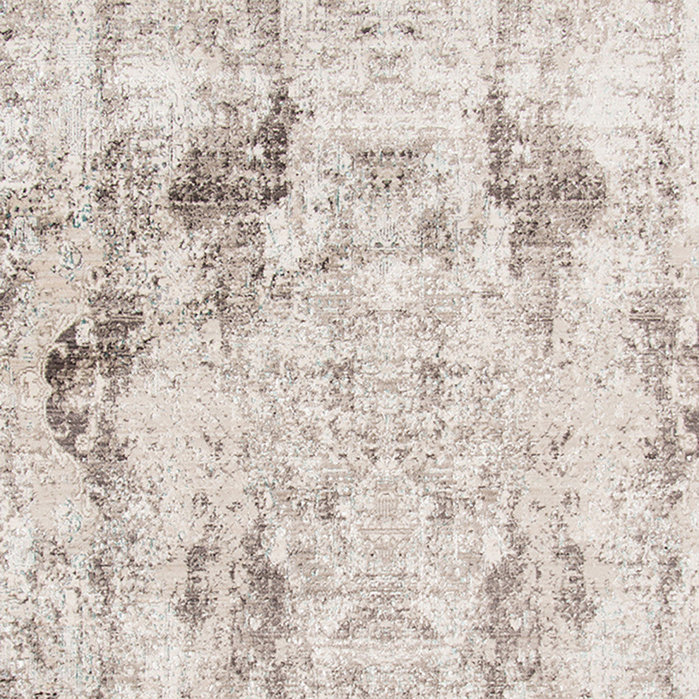 Cambridge Runner, Light Gray, 2'6" x 8', Abstract