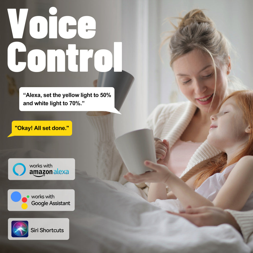 CARRO Smart Voice Control Ceiling Fan with Dimmable LED Light and Remote, Black, 52" Downrod