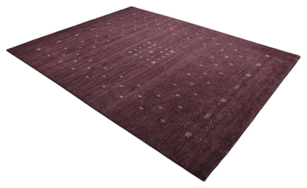 Simi One-of-a-Kind Handmade Area Rug Purple, 5' 0'' x 8' 0''