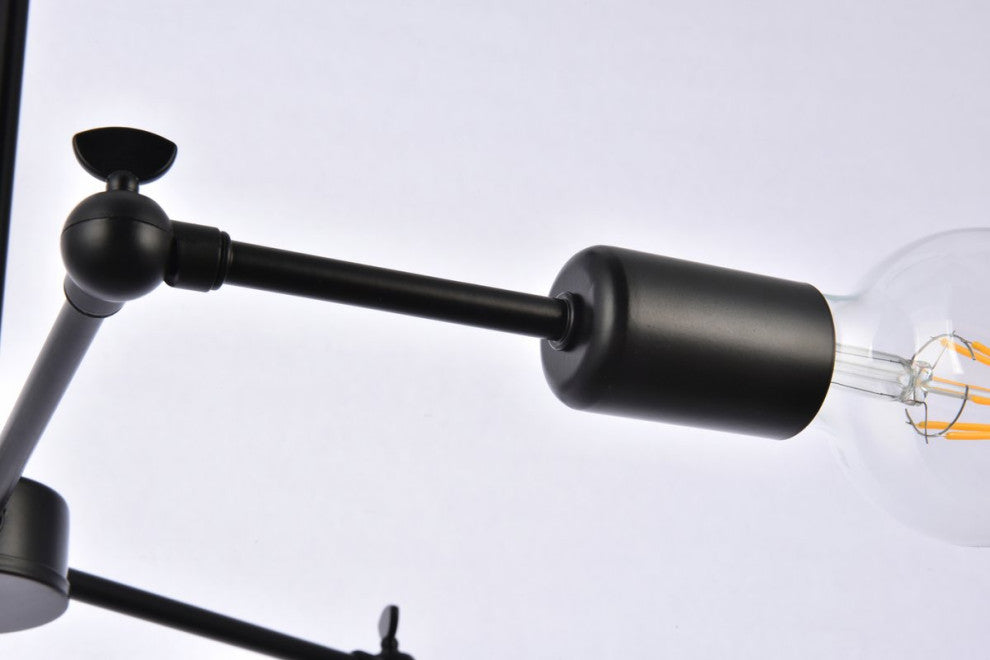 Florence 3-Light Black Pendant