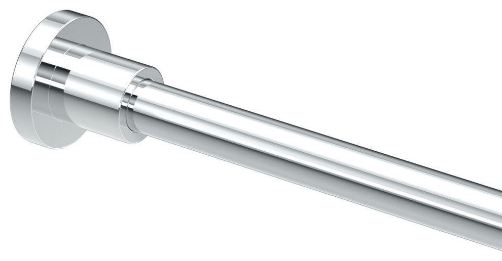 Glam 60" Shower Rod Set, Chrome