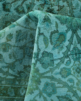 Fine Vibrance, One-of-a-Kind Hand-Knotted Area Rug Green, 8'2"x10'5"