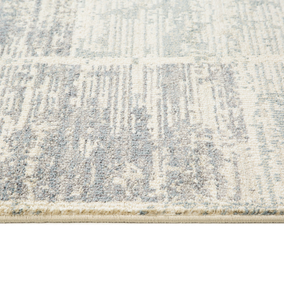 Jordan Aly Area Rug, Blue, 5'3" x 7'6", Geometric