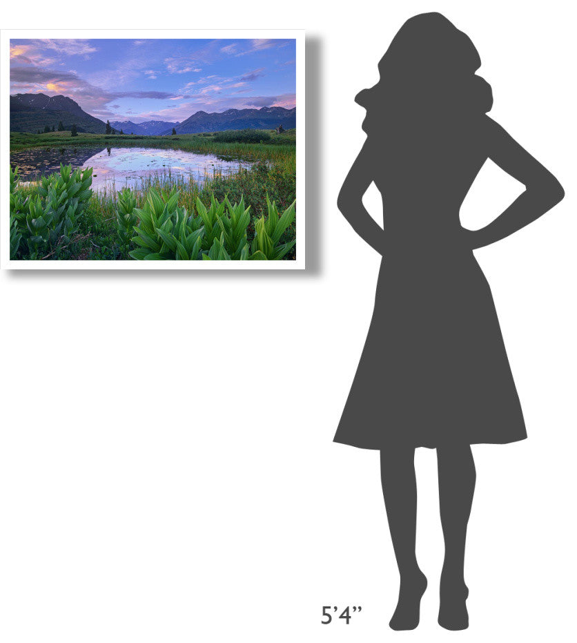 "Grand Turk and Kendall Mountains, Molas Pass, Colorado" Paper Art, 34"x26"