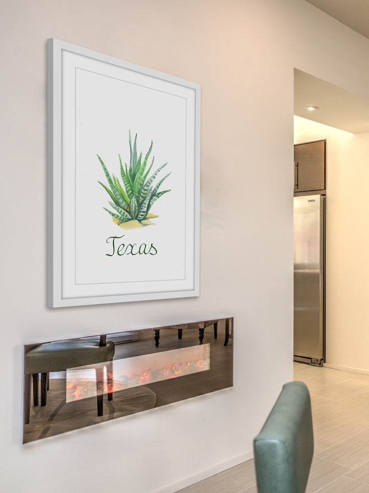 "Mother in Law's Tongue" Framed Painting Print, 24x36