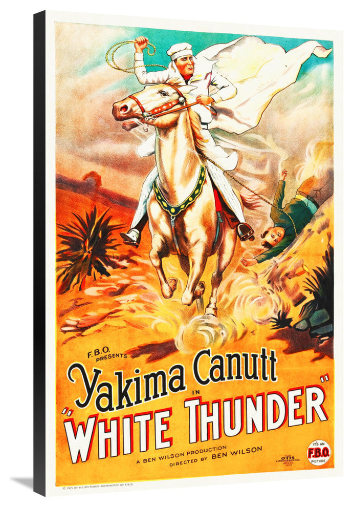 "White Thunder" Stretched Canvas Giclee by Hollywood Photo Archive, 24x36"