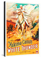 "White Thunder" Stretched Canvas Giclee by Hollywood Photo Archive, 24x36"