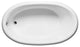 Malibu Daytona Oval Combination Whirlpool and Air Jet Bathtub 60x36x22 Biscuit