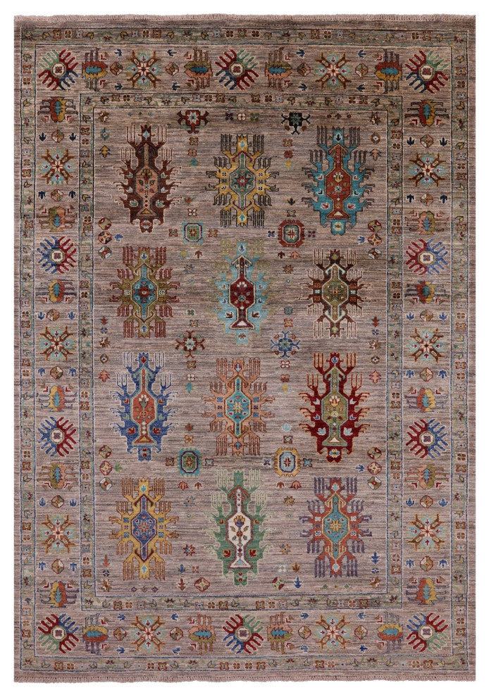 5' 8" X 7' 11" Hand-Knotted Persian Wool Rug - Q12470