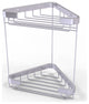 Double Tier Corner Shower Basket, Satin Chrome