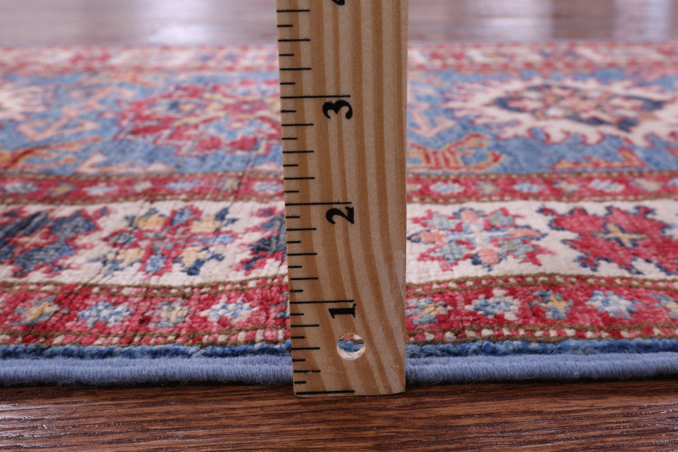 1' 11" X 5' 8" Runner Handmade Super Kazak Wool Rug Q10358