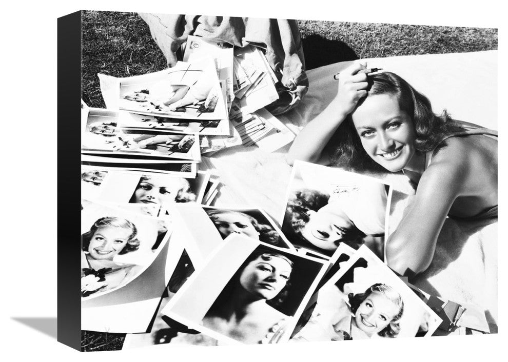 "Joan Crawford" Stretched Canvas Giclee by Hollywood Photo Archive, 16"x13"