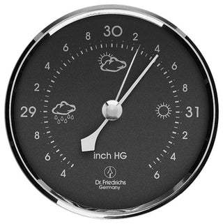 Hokco Precision Android Barometer Grey Dial With Chrome Bezel