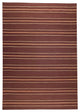 Hand Woven Brown Wool Area Rug, Brown, 6''6"x9''9"