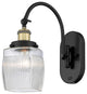 Innovations 918-1W-BAB-G302-LED 1 Light 5.5" Sconce, Black Antique Brass
