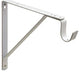 Nuk3y Heavy Duty Fixed Shelf & Rod Support Bracket, White