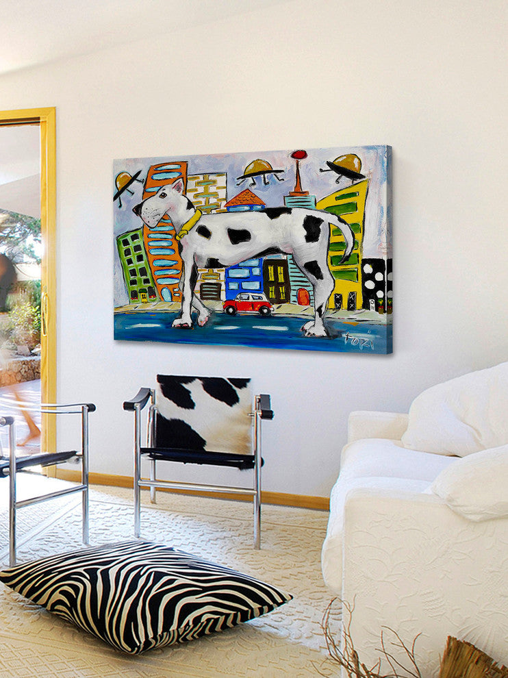 "Urban Abduction" Painting Print on Canvas by Tori Campisi