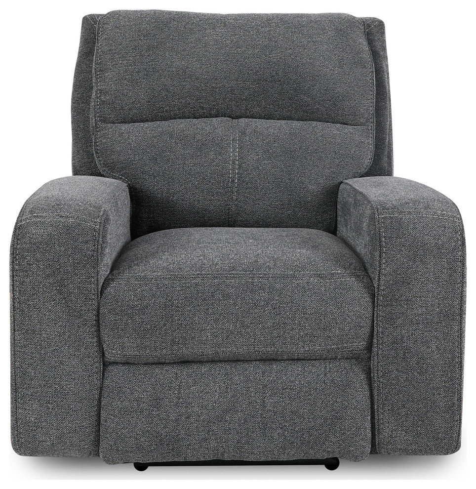 Polaris Slate Power Reclining Sofa and Two Recliners