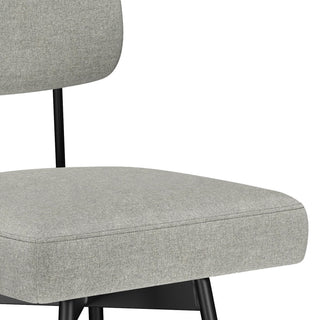 Giselle Swivel Bar Stool, Set of 2, Light Gray