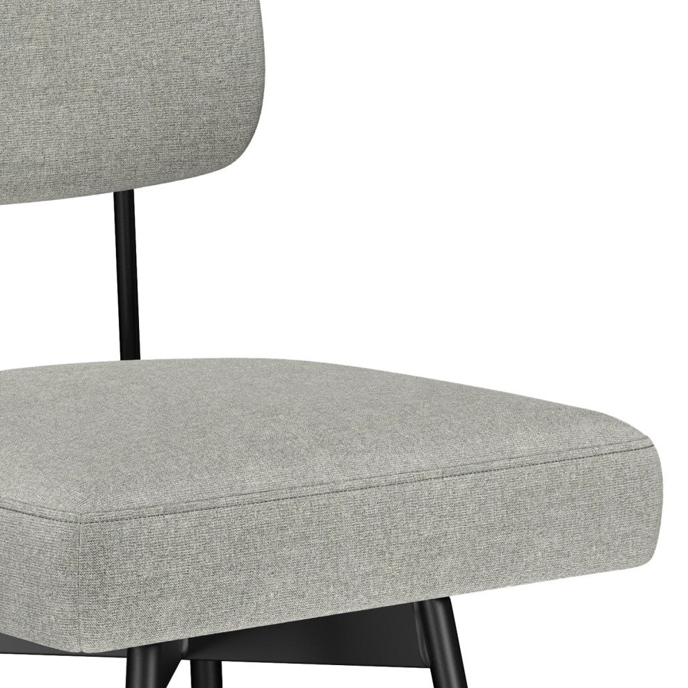 Giselle Swivel Bar Stool, Set of 2, Light Gray