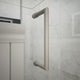 DreamLine Unidoor Plus 53" to 53.5"x72" Hinged Shower Door, Brushed Nickel