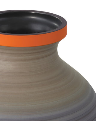 Happy 80's Gray, Beige, Orange & Blue Vase, 3-Piece Set