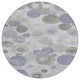 Machine Washable Indoor/Outdoor Chantille ACN1896 Violet 8' x 8' Round Rug