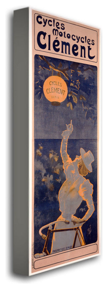'Cycles Clement, 1895' Canvas Art by Ferdinand Misiti