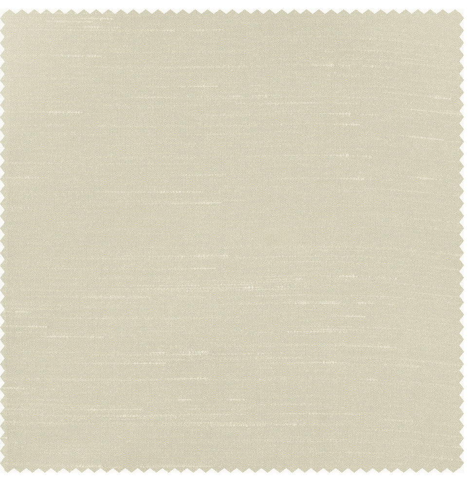 Blackout Extra Wide Vintage Textured Faux Dupioni Curtain, Off White, 100"x108"