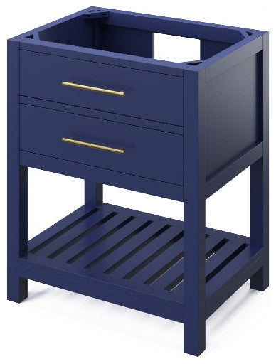 Wavecrest Contemporay Hale Blue 30" Vanity, Black Granite Vanity Top