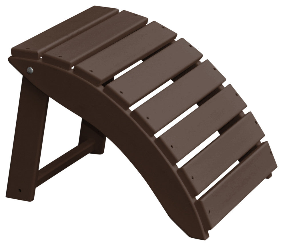 Poly Folding Ottoman, Tudor Brown