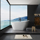 Acrylic Freestanding Bathtub With Drain and Overflow cover, Glossy White, 67"