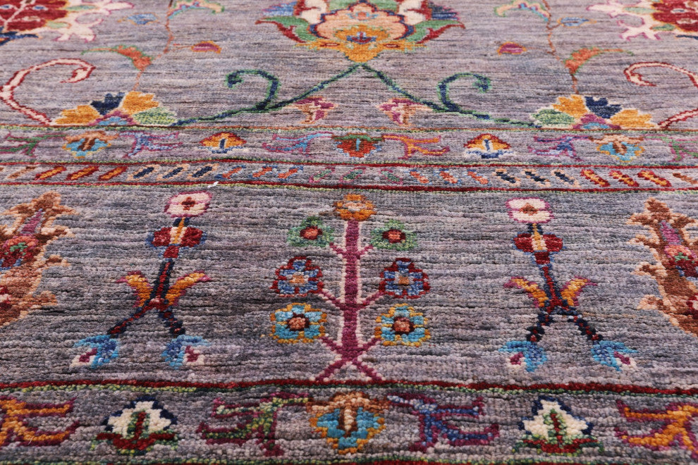 8' 10" X 11' 8" Persian Tabriz Hand Knotted Wool Rug Q8328