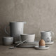 Sablo Egg Cup With Base, 2-Piece Set, Stone