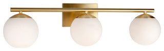 3-Light Bath Vanity Light, Soft Gold