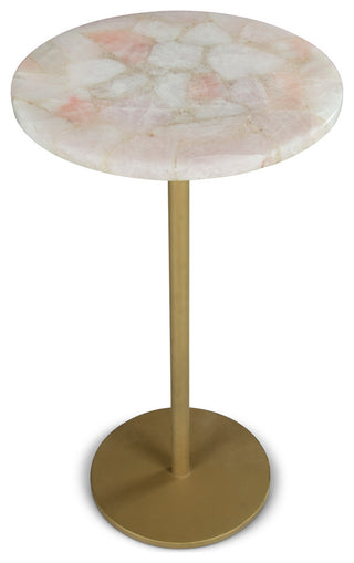 Rosie Agate Top Round Chairside Table
