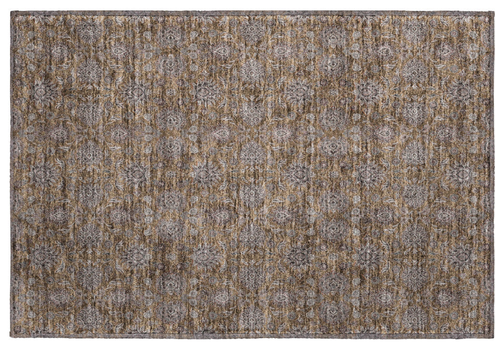 Premium Machine Washable Mayfield AMF702 Chocolate 1'8" x 2'6" Rug