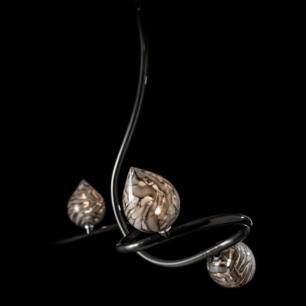 Floret Pendant Ink Finish