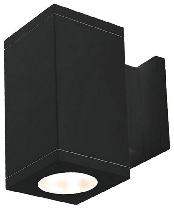 Cube Architectural 5" LED Wall-Light Straight 19 Deg Beam 3000K 90 CRI, Black