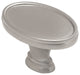 Cosmas 9998SN Satin Nickel Oval Cabinet Oblong Knob, Set of 5
