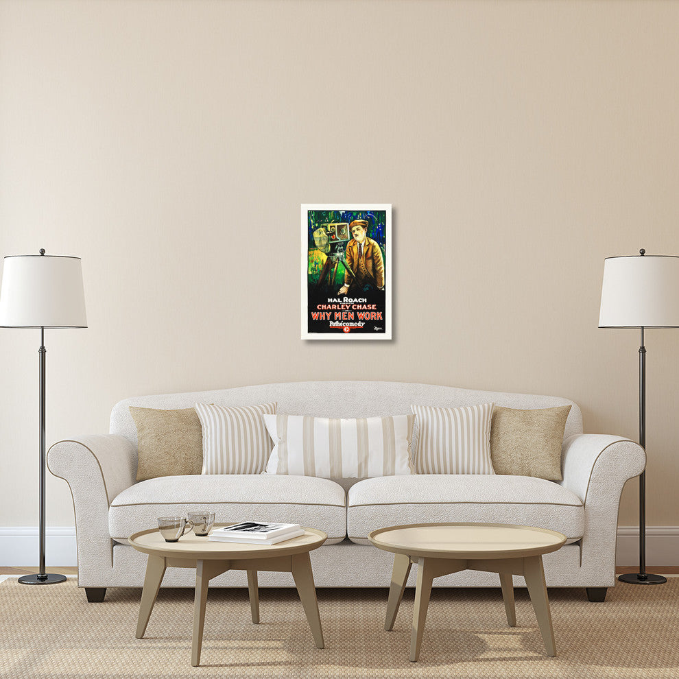 "Why Men Work" Stretched Canvas Giclee by Hollywood Photo Archive, 20x30"