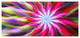 Pink Flower Dance Bright Spiral, Large Floral Canvas Art Print, 60"x28"
