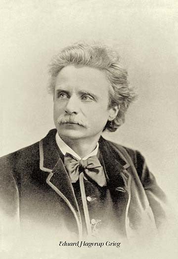 Eduard Hagerup Grieg - Gallery Wrapped Canvas Art 28" x 42"