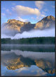 Morning Light On Mt Kidd As Seen From Wedge Pond, Alberta, Canada, 24"x32"