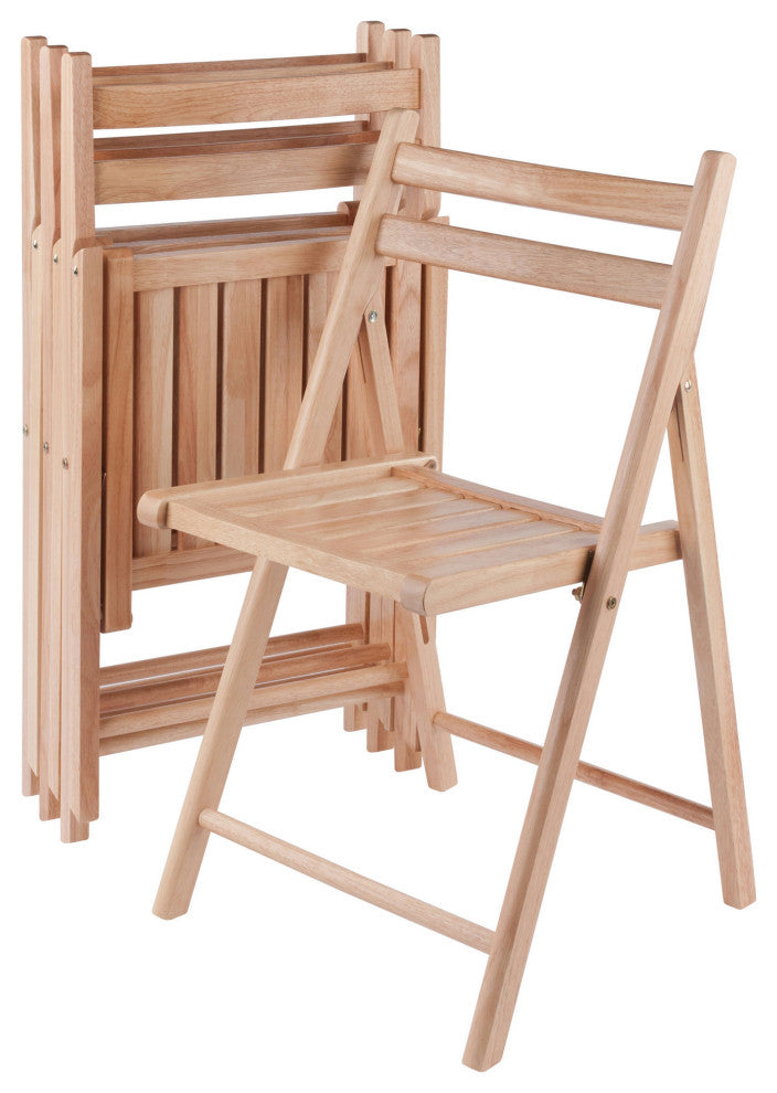 Robin 4-Pc Folding Chair Set, Natural