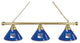 Holland New York Rangers 3-Shade Billiard Light - Brass Fixture