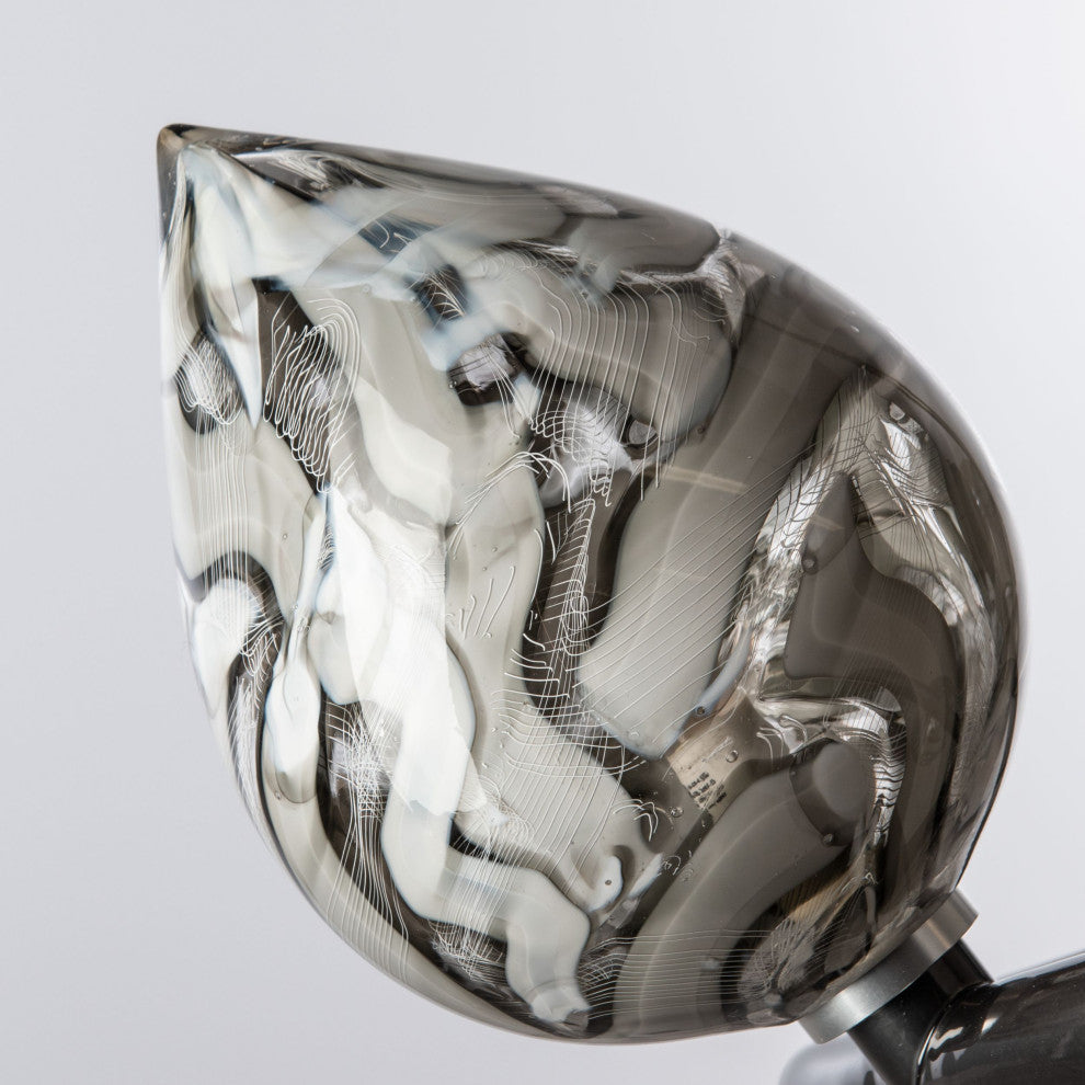 Floret Pendant Ink Finish