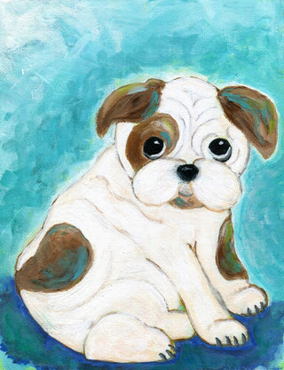 "Porkchop" Painting Print on Wrapped Canvas, 24"x31"