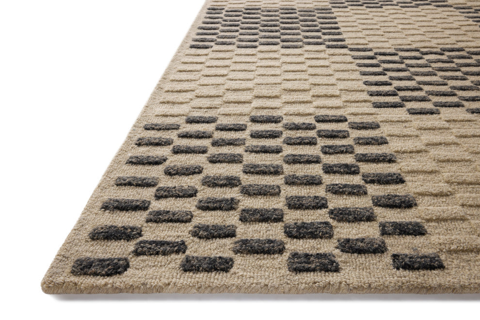 Chris Loves Julia x Loloi Bradley Beige / Midnight 2''-6" x 9''-9" Runner Rug