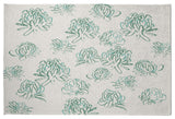 Tumbly Blossom Rug, Green, 5'x7'